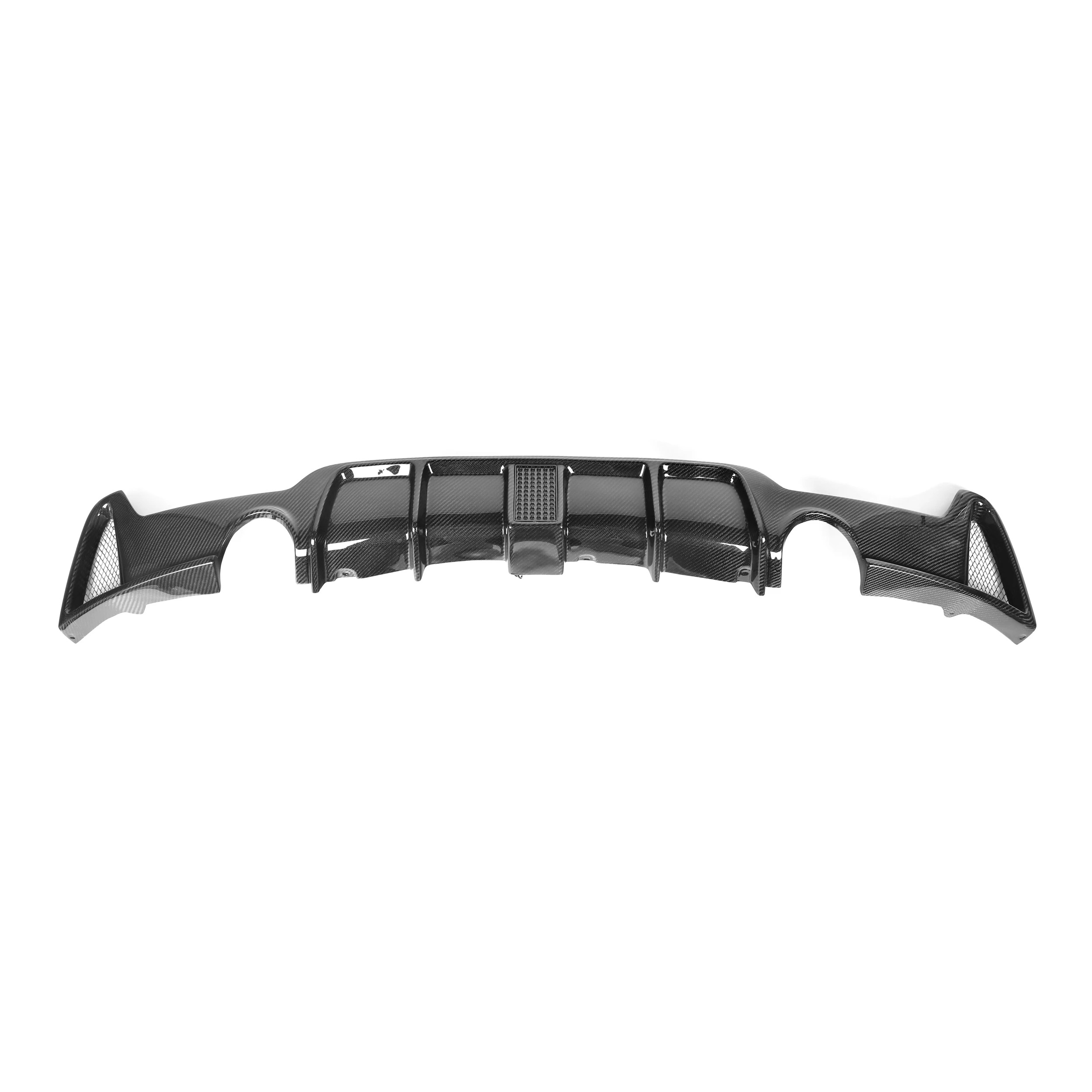 Carbon Fiber MP Style Rear Diffuser for  4 Series F32 F33 F36 Double Side Single Exit with LED Light